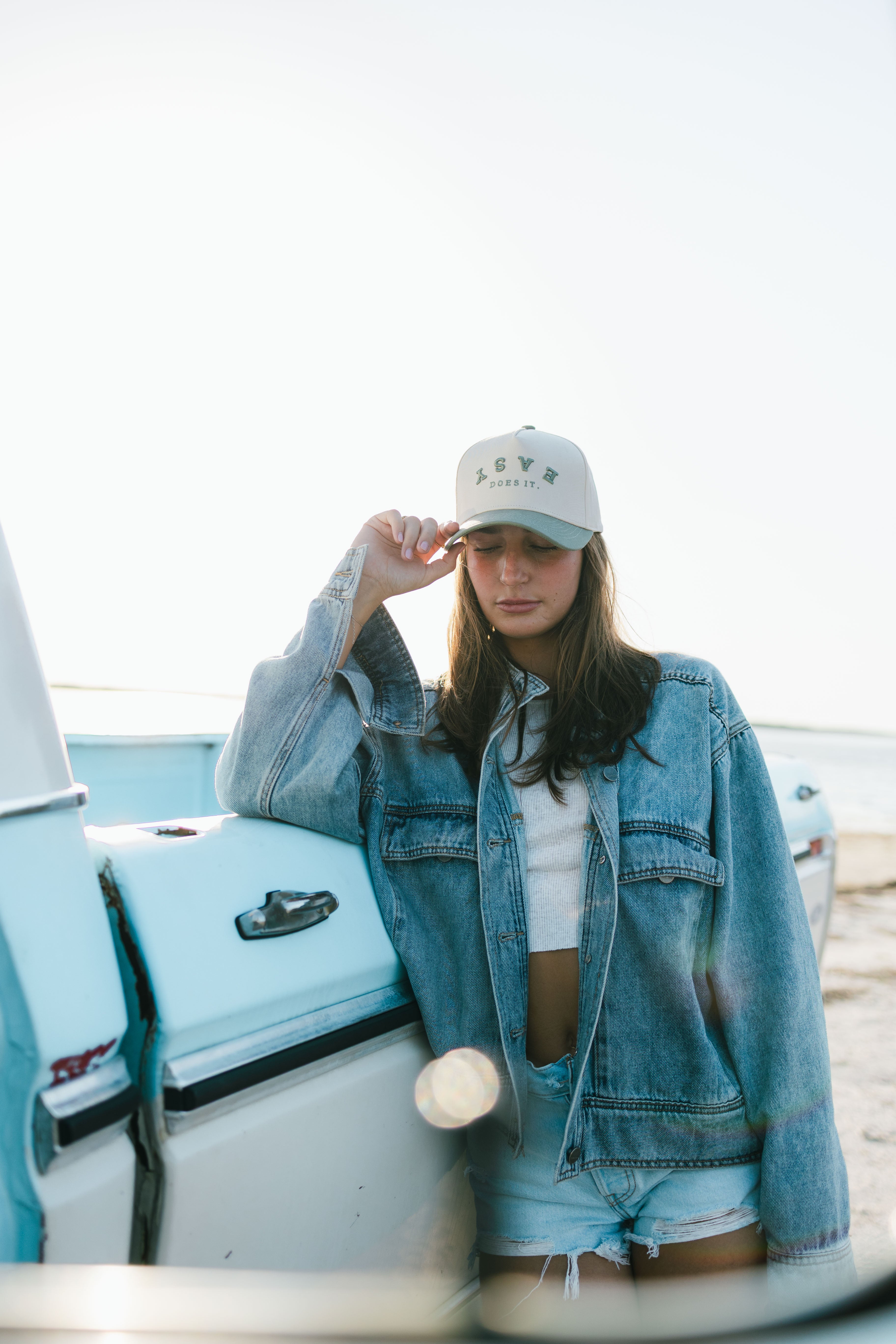 Easy Does It Hat — Sea Green / Off-White