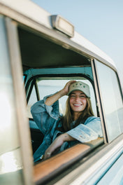 Easy Does It Hat — Sea Green / Off-White